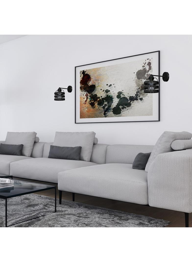 MILAGRO Kinkiet LARS BLACK 1xE27