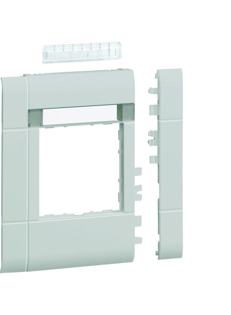 tehalit.WA Maskownica 120mm 1-krotna 55x55mm pole opisowe PC-ABS bezhalog jszary
