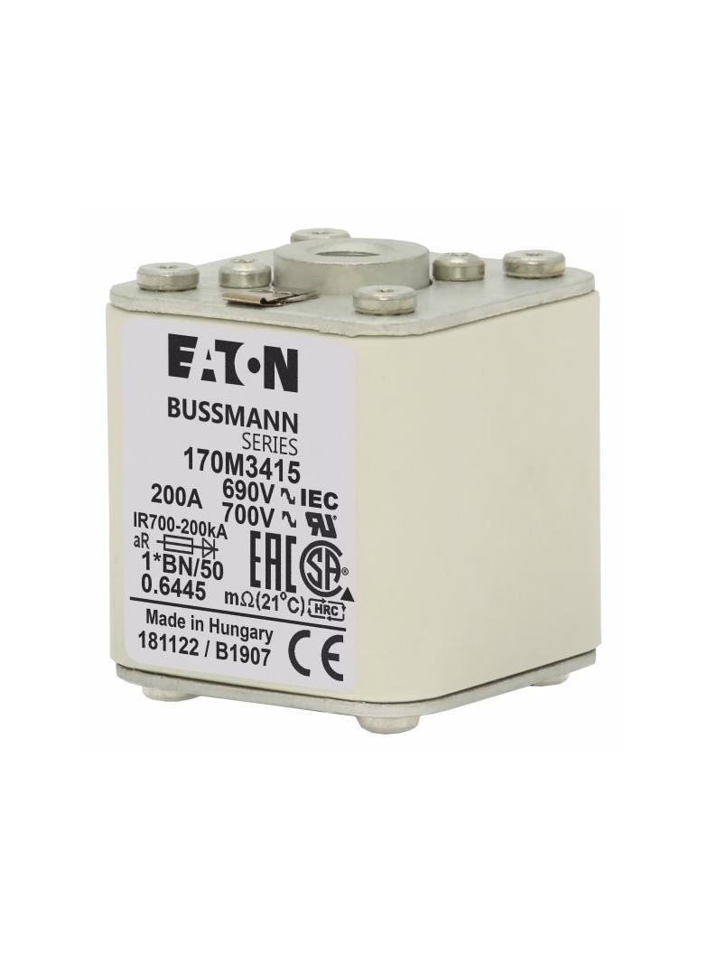 FUSE 200A 690V 1*BN/50 AR UC Wkładka szybka 200A AC 690V rozmiar 1 45x59x51 mm aR I 170M3415 EATON