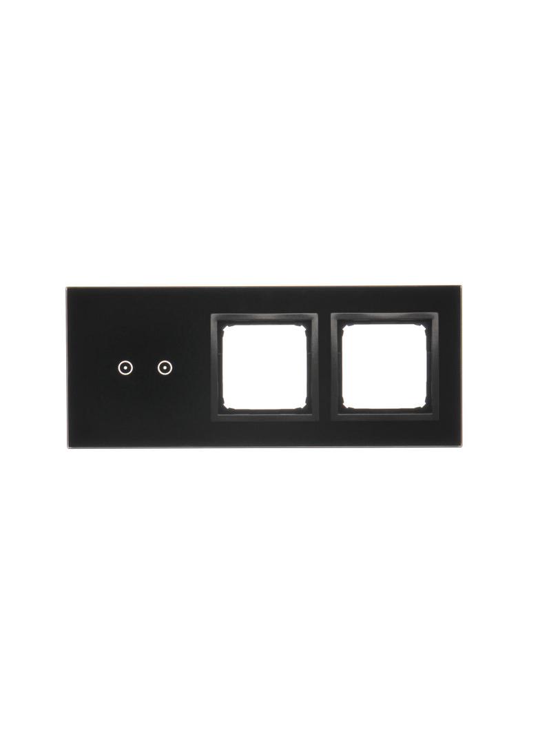 Simon 54 Touch Panel dotykowy S54 Touch 3 moduły 2 pola dotykowe poziome + 2 otwory na osprzęty S54 zastygła lawa DSTR3200/73 KONTAKT