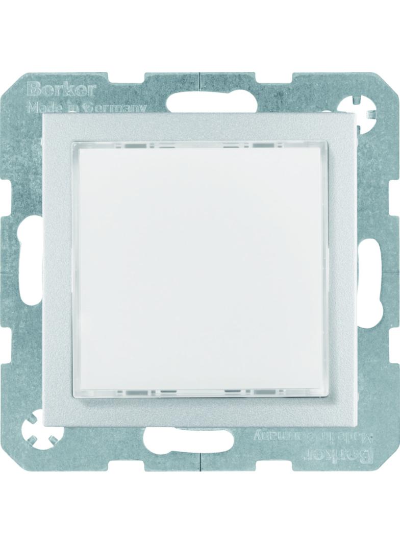 B.x Sygnalizator świetlny LED, podświetlenie czerwone/zielone, alu. mat