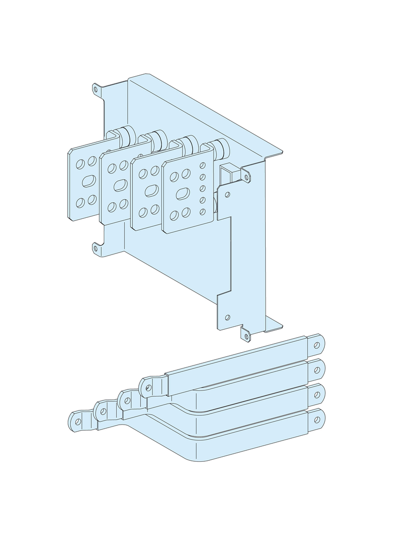 Rozdzielnice PrismaSet, połączenie transferowe do NSX630 z łącznikami 630A 4P
