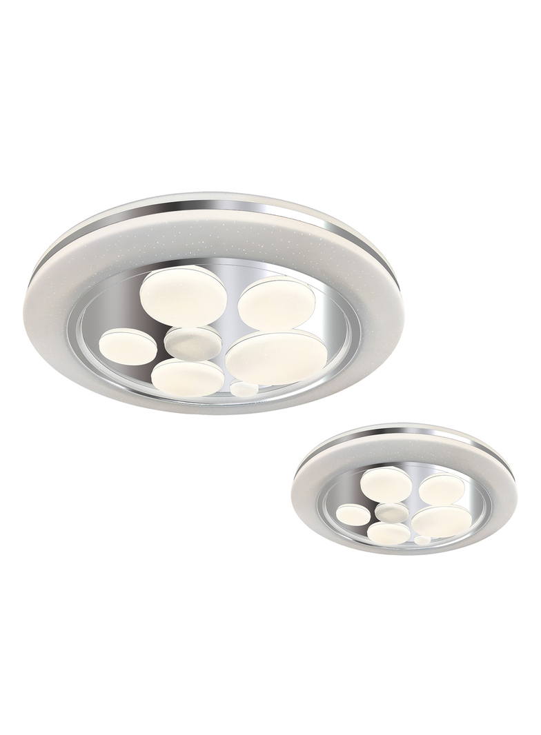 Milagro plafon LED Bubbles 48W 3600lm 3000K/6000K czarno/biały ML6195