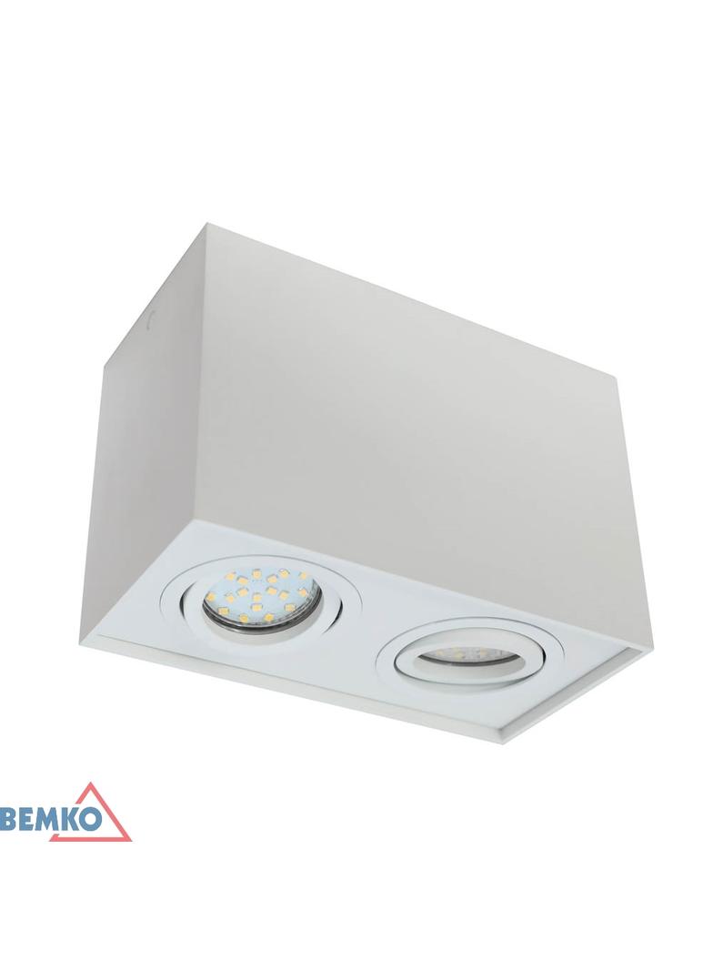 OPRAWA DOWNLIGHT ORTAL REGULOWANA 182X96 2XGU10 MAX. 2x50W BIAŁA