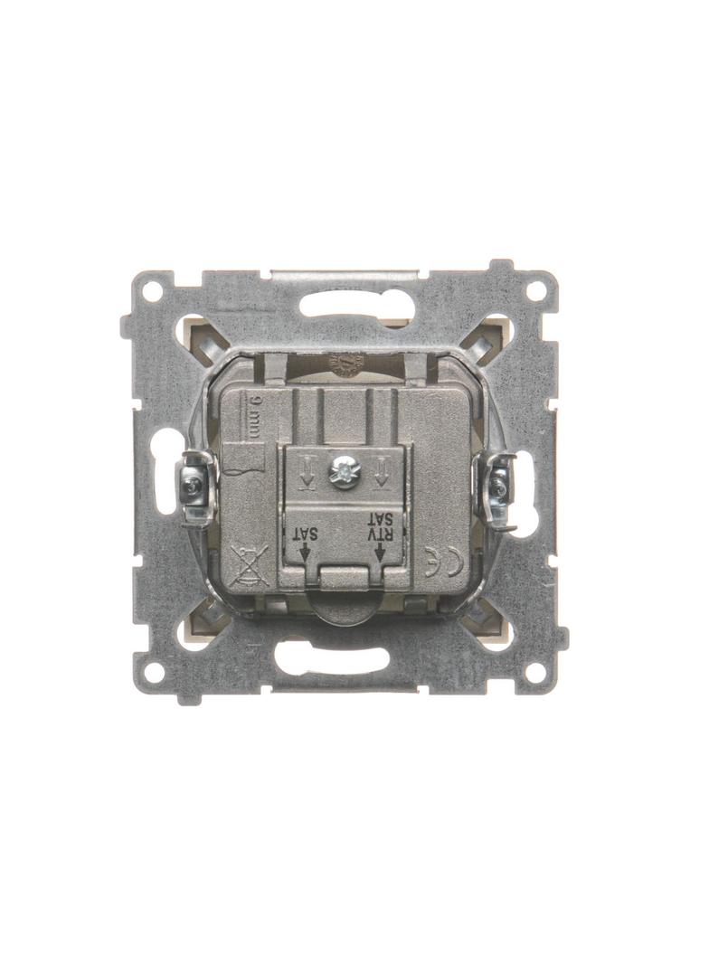 SIMON 54 WMDA-03019z-044 Gniazdo antenowe satelitarne podwójne SAT-SAT-RTV (moduł); złoty mat