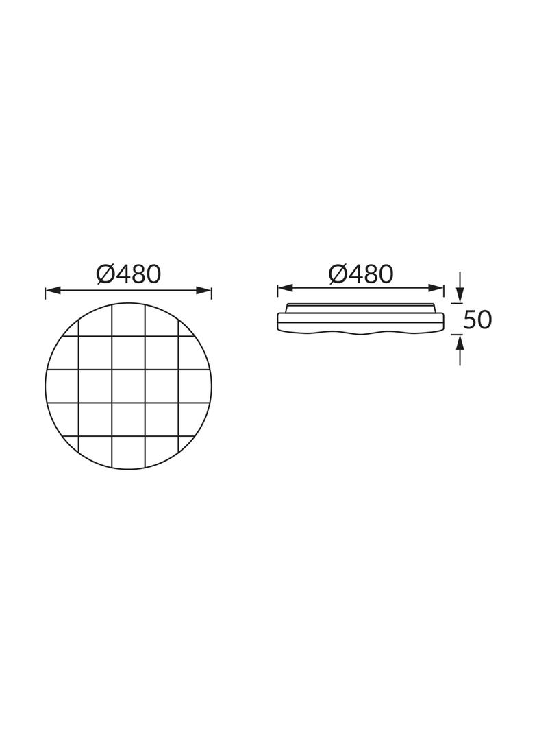 Plafoniera SMD LED SPARTA LED C 48W 4000K 03638 IDEUS