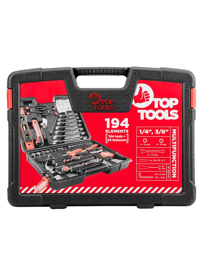 Zestaw narzędziowy 1/4", 3/8" 194 szt.