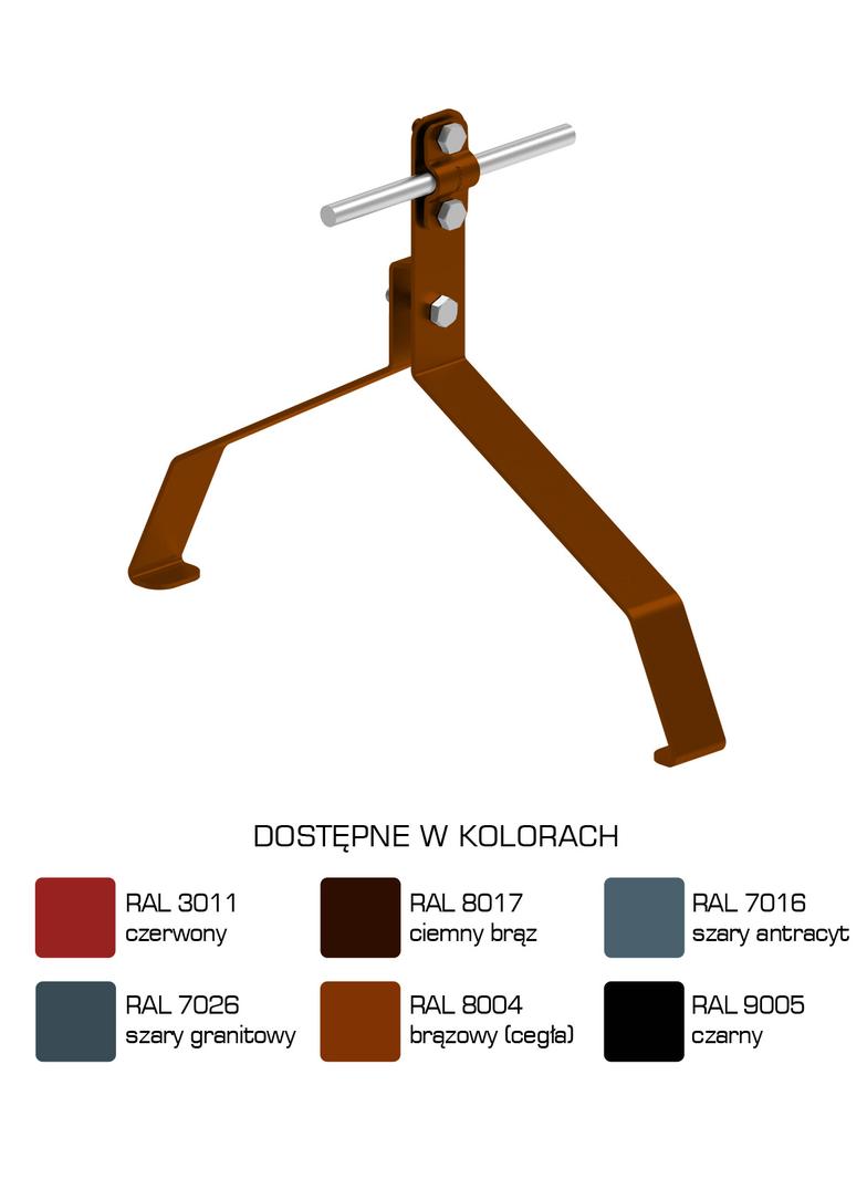 Uchwyt gąsiorowy "WZÓR 21" Z-śruba H=10 cm /LA/