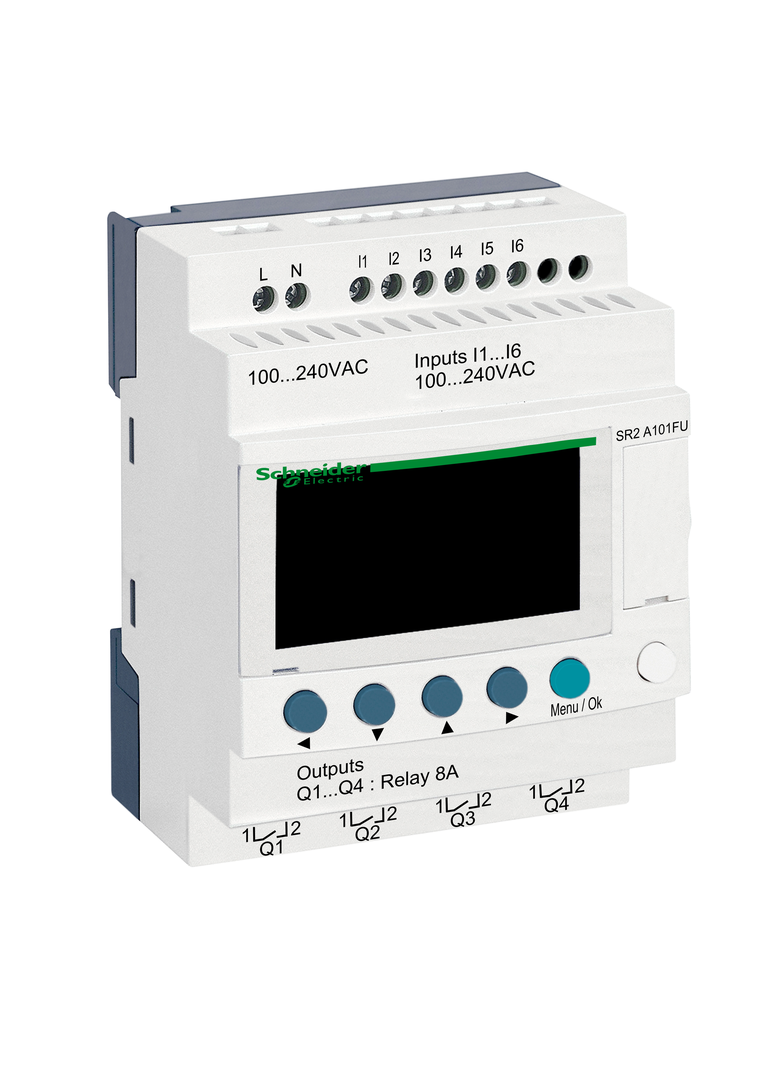 Zelio Logic 6 wejść 4 wyjścia 120VAC SR2A101FU Schneider