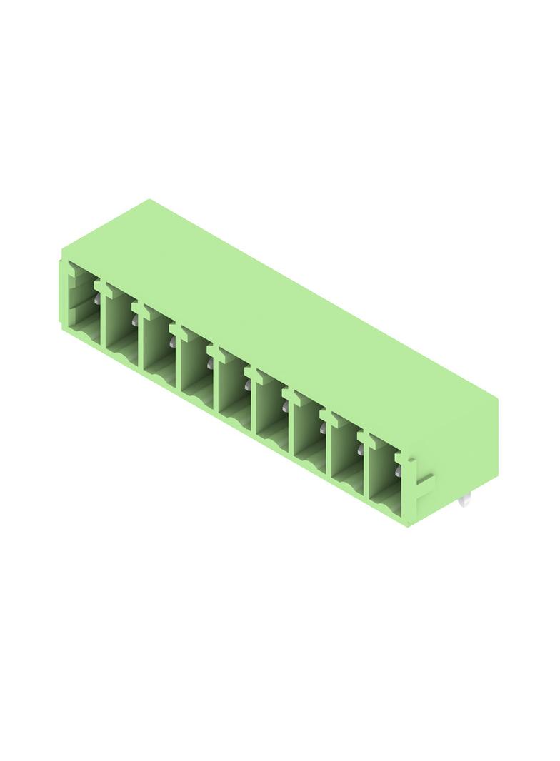 SC 3.81/09/90G 3.2SN GN BX Wtyki PCB (złącza płyty), 3.81 mm, Liczba biegunów: 9, kąt odejścia: 90° /48szt./ 1942270000 WEIDMÜLLER