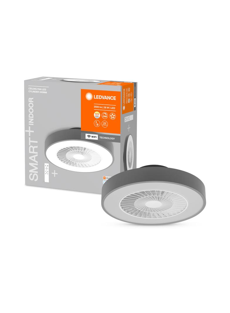 Oprawa SMART+ WIFI CEILING FAN CYL REM TW GR