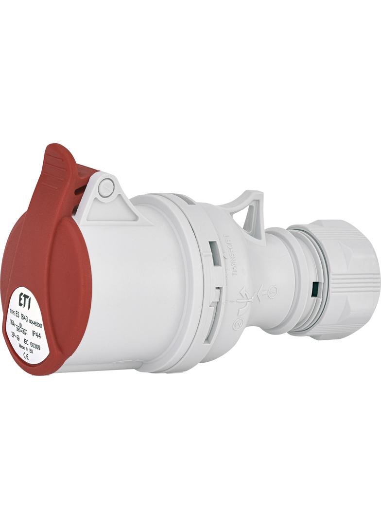 16A 400V 3P+PE Gniazdo przenośne IP44 ES 1643 004482001 ETI