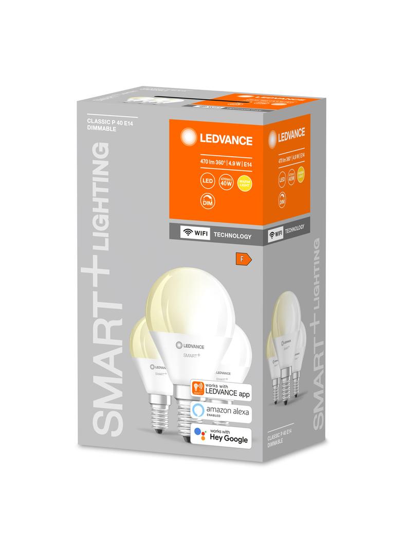 Lampa LED SMART+ WiFi Classic P40 DIM 2700K E14 FR 3pack