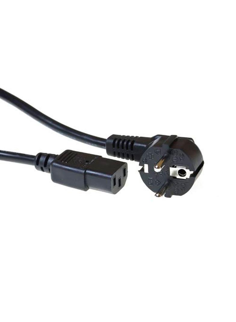 Kabel zasilający CEE7/7 - C13 czarny 3m
