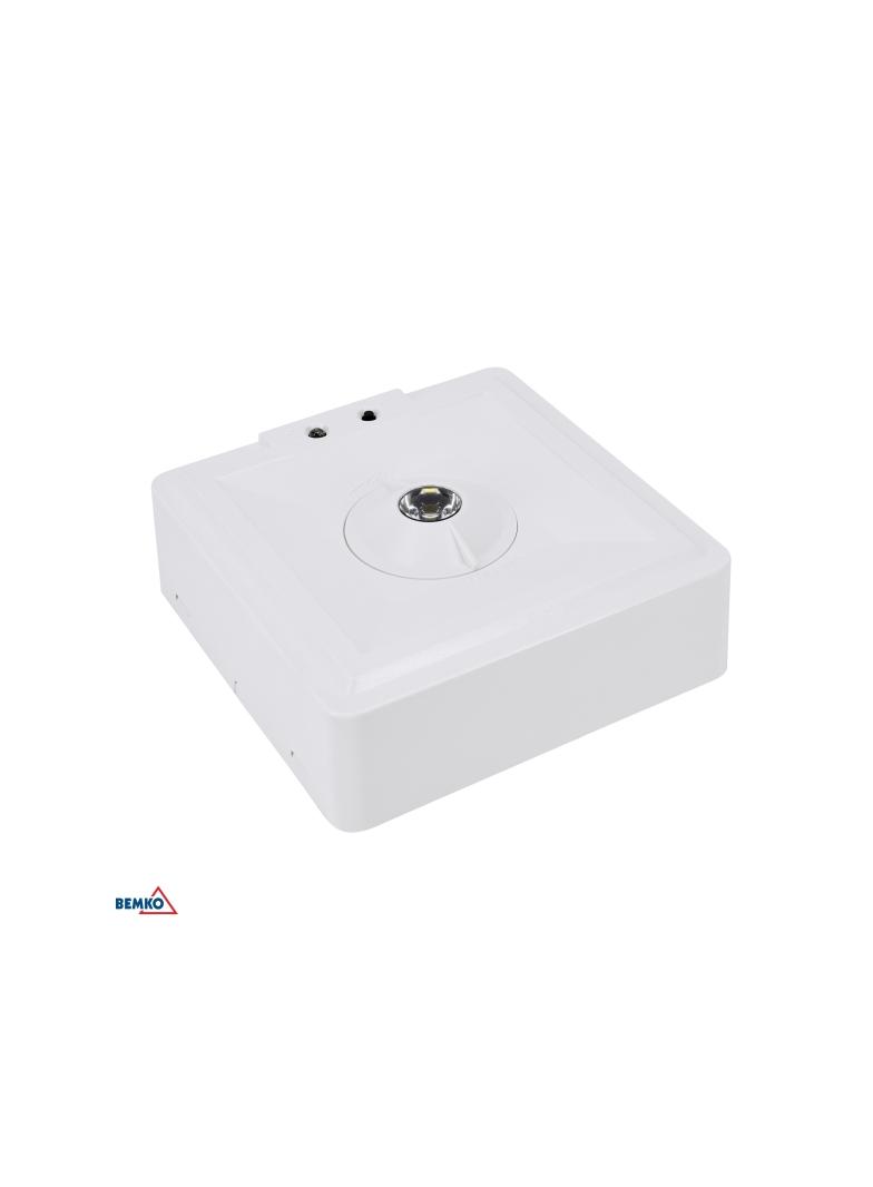 OPRAWA AWARYJNA SKALER KWADRATOWA 3W SOCZ. OTWARTA IP40 AUTOTEST 3H CNBOP