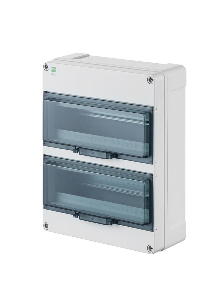 HERMETICA Rozdzielnica hermetyczn 2x12+2 PE+N IP 65 dymna