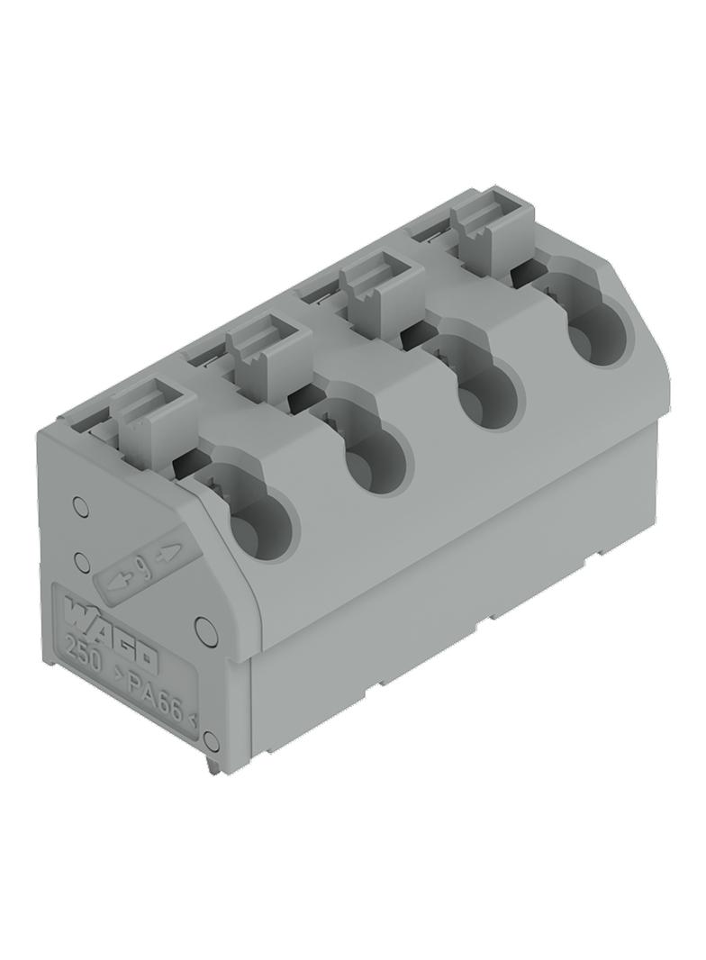 listwa zaciskowa do pł. drukowanych 4-bieg. szara raster 7,5 mm /40szt./ WAGO