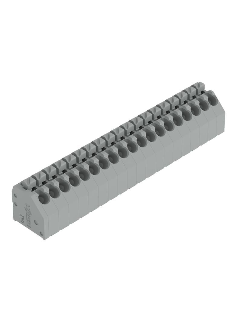 listwa zaciskowa do pł. drukowanych 19-bieg. szara raster 3,5 mm /15szt./ WAGO