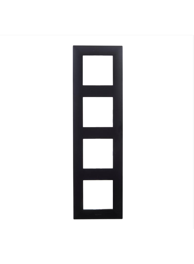Niloe Step - ramka poczwórna 4x- kolor czarny, Legrand