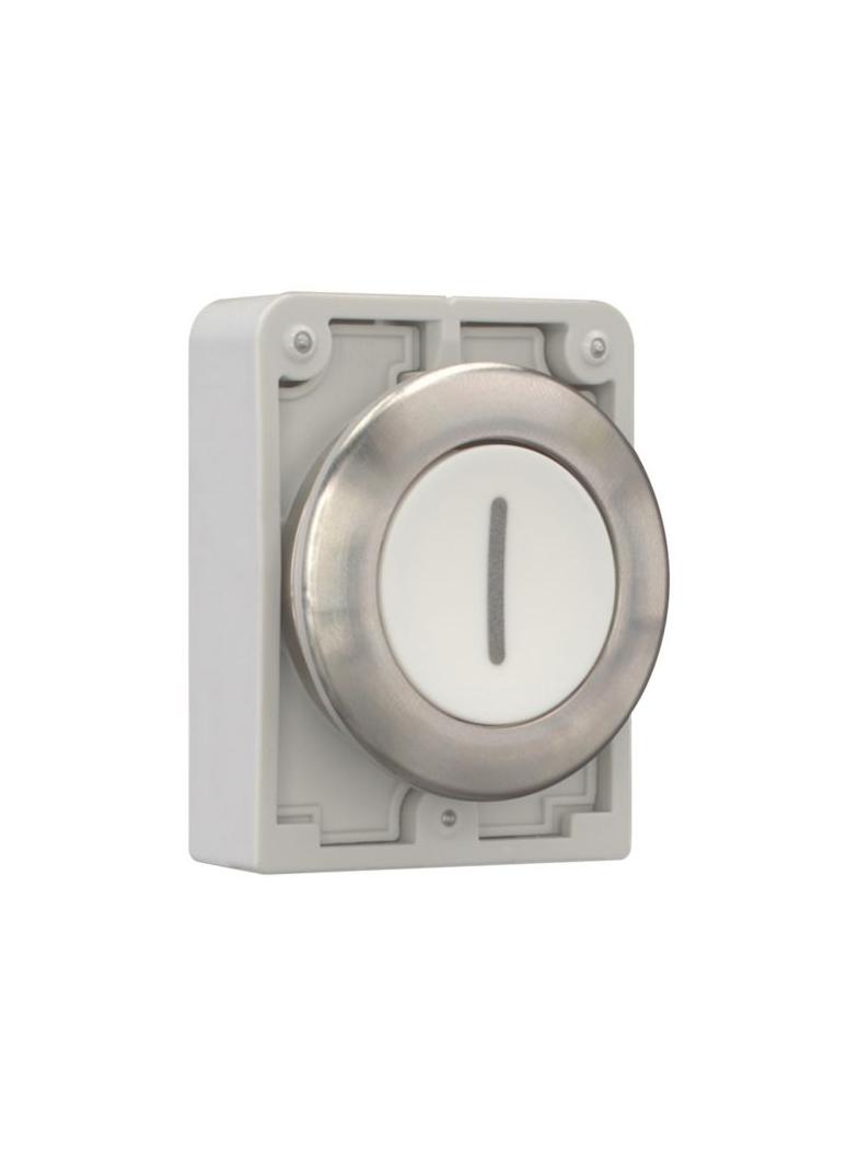 M30I-FDR-W-X1 Przycisk 30mm płaski biały bez samopowrotu I stal nierdzewna 188104 EATON