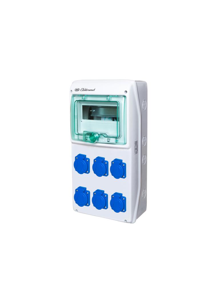 Rozdzielnica RSS-02 -okienko inspekcyjne 8 modułów -wyposażona w okablowanie do podłączenia zabezpie 942024 ELEKTROMET
