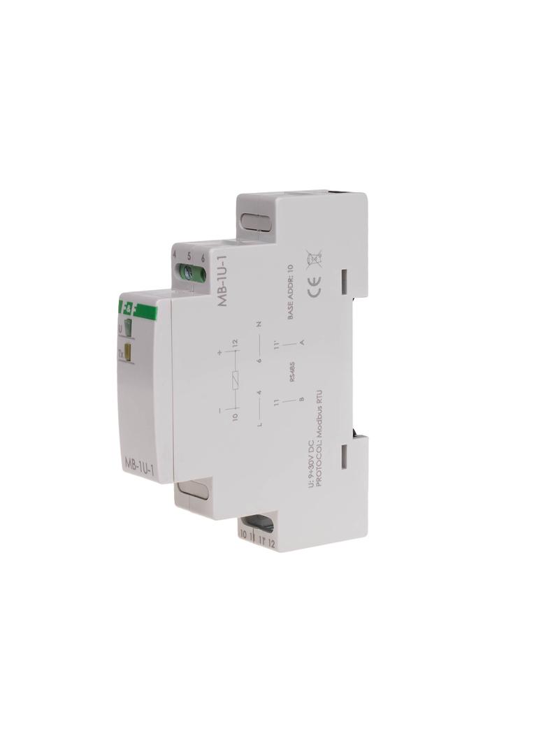 przetwornik pomiaru napięcia, jednofazowy, z wyjściem MODBUS RTU