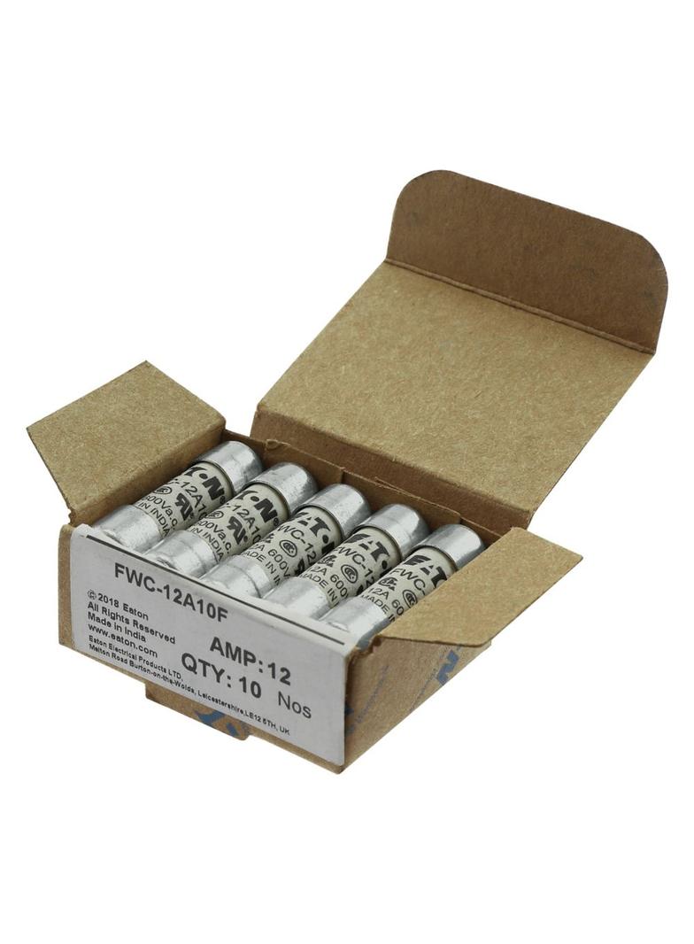 12AMP 600V AC UL FERRULE 10x38MM FUSE Wkładka szybka 12A AC 600V 10x38 mm aR UL FWC-12A10F EATON