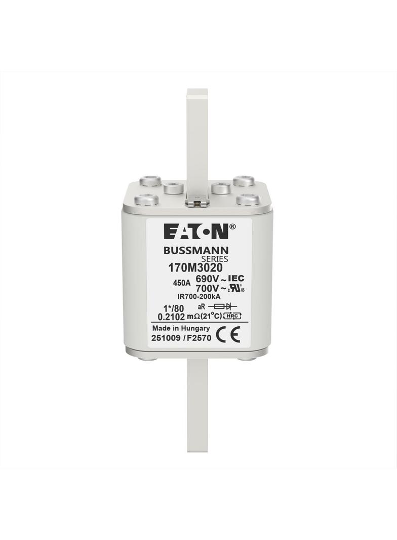 450A 690V 1*/80 aR INDICATOR FUSE Wkładka szybka 450A AC 690V compact DIN 1 45x45x104 mm, 170M3020 E