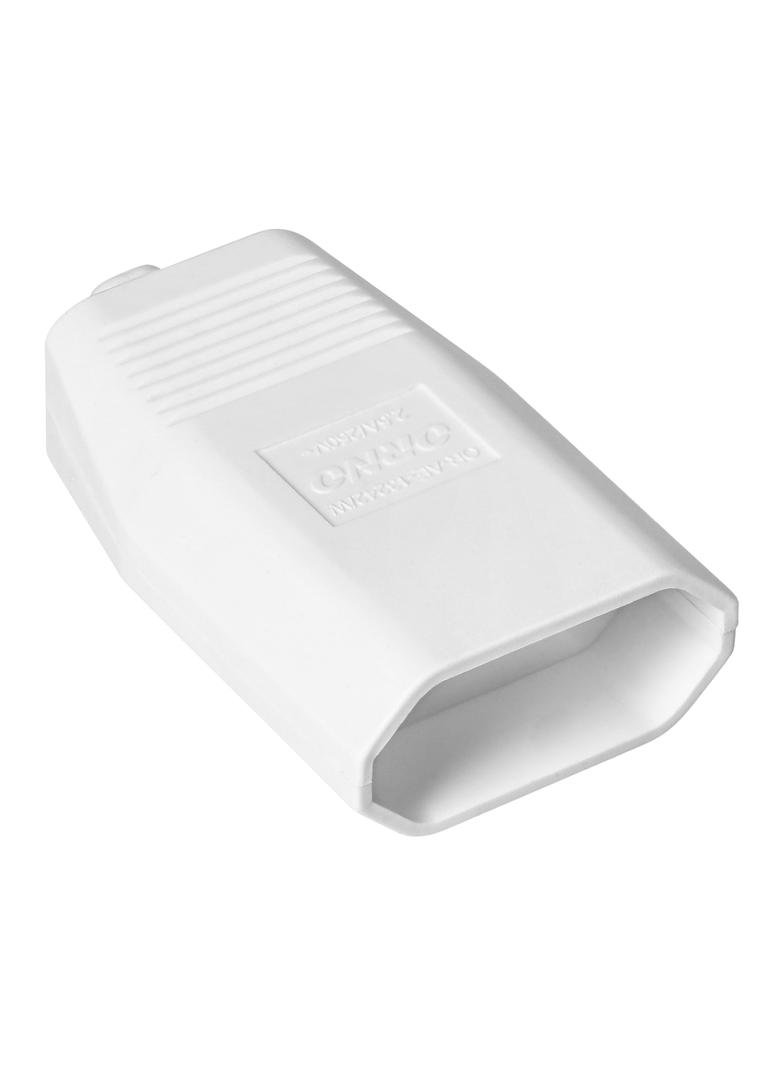 Gniazdo płaskie bez uziemienia, 2,5A, 250V, biały poliwęglan, 1 sztuka OR-AE-13242/W ORNO
