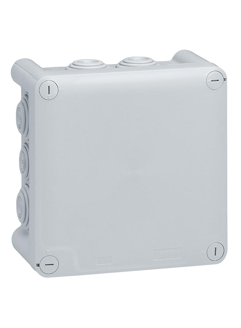 PLEXO55 PUSZKA KWADRATOWA Z PRZEPUSTAMI 130X130X74 MM, Legrand