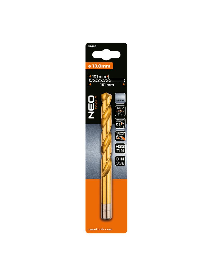 Wiertło do metalu HSS-TiN, 13.0 mm