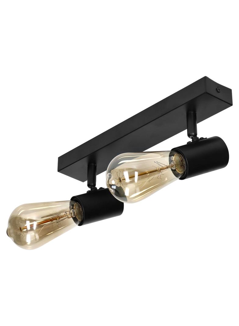 RIO SP 2, oprawa ścienno-sufitowa, E27 max. 2x60W, IP20, czarna AD-OP-6430BE27 ORNO