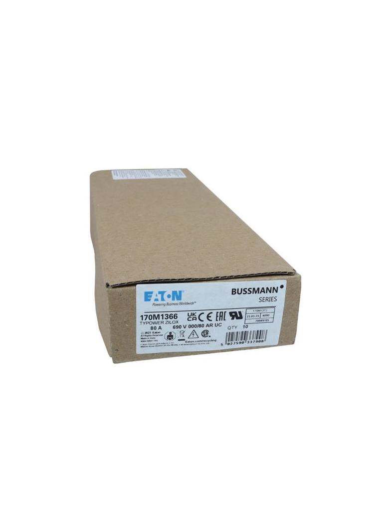 80A 690V IEC aR 000/80 SQ.BODY IND. FUSE Wkładka szybka 80A AC 690V DIN 000 21x40x100 mm, 170M1366 E