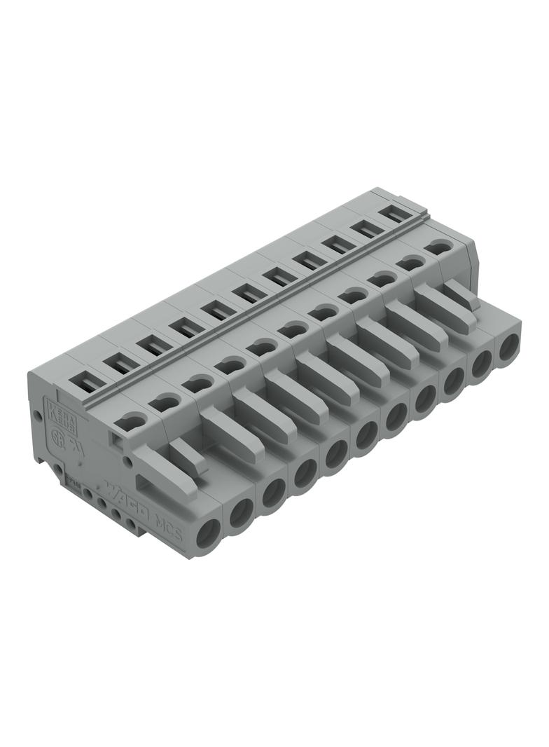 MCS-MIDI Classic gniazdo 11-bieg. szare raster 5 mm /25szt./ WAGO