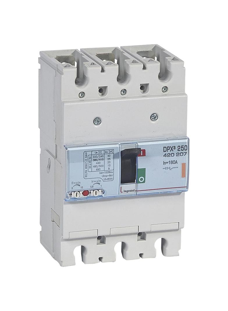 Wyłącznik DPX3 250 3P 160A 25Ka 420207 LEGRAND