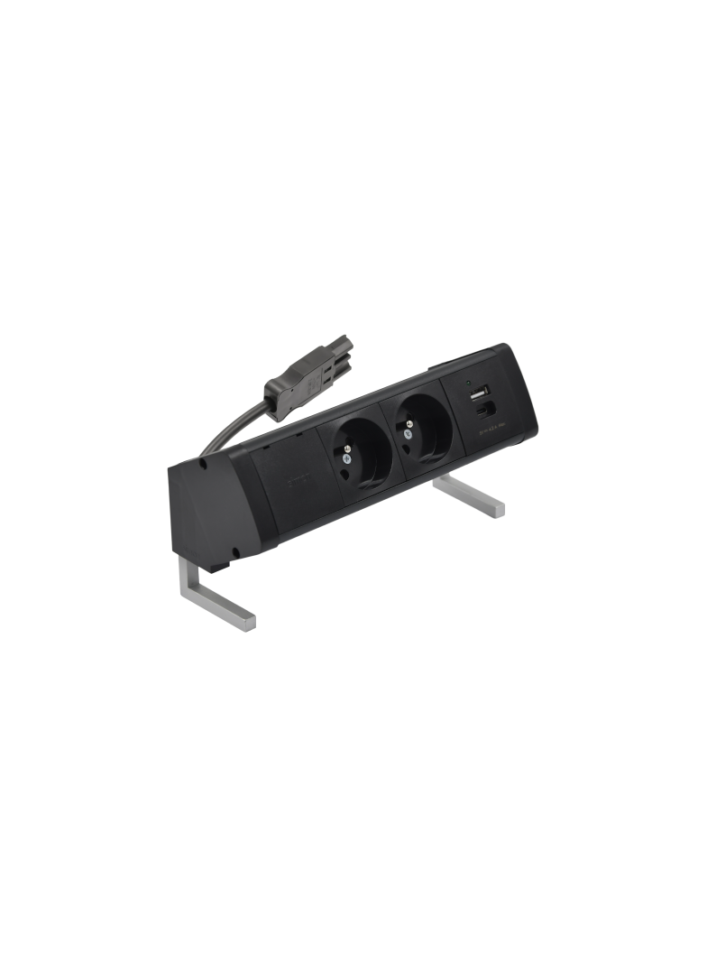 "Simon 480 TS48-410E20B00-44 Biurkowy zestaw gniazd 2 gn. typ E + ładowarka USB typ A+C