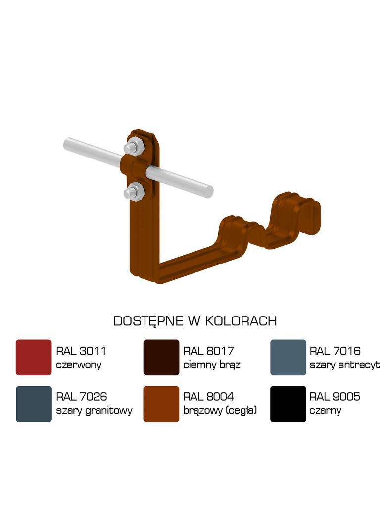 AN-25M/LA/-N Uchwyt dach.prof.pros.Z-śr. WZÓR 15 H=10cm /LA/
