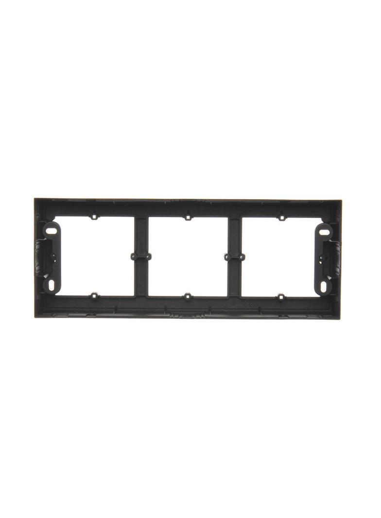 Simon 54 Premium Puszka natynkowa 3-krotna do ramek PREMIUM. Głębokość 35mm czarny