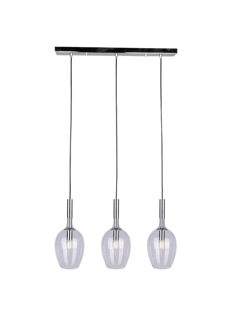 Milagro lampa wisząca Tango Clear 3xE14 chrom ML6164