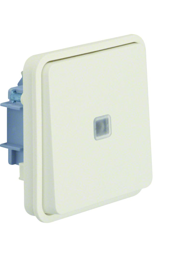 BERKER W.1 Łącznik uniwersalny z podświetleniem kontrolnym IP55 biały 30863512 HAGER