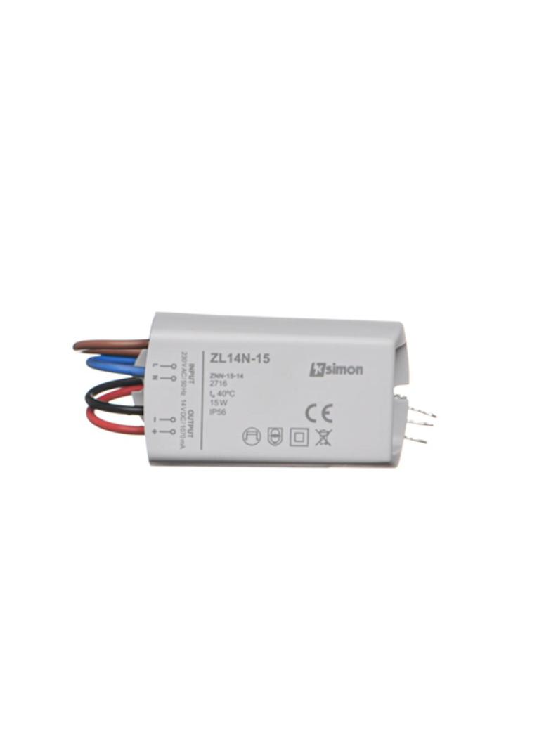 Simon 54 Zasilacz LED natynkowy 14V DC 15W ZL14N-15 KONTAKT