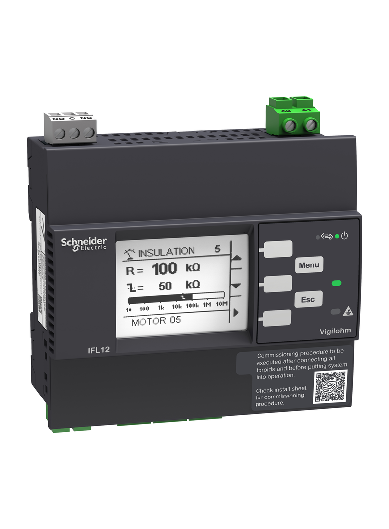 Vigilohm Lokalizator doziemień 12 kanałowy z komunikacją i pomiarem 24-48 VDC IMDIFL12LMC Schneider