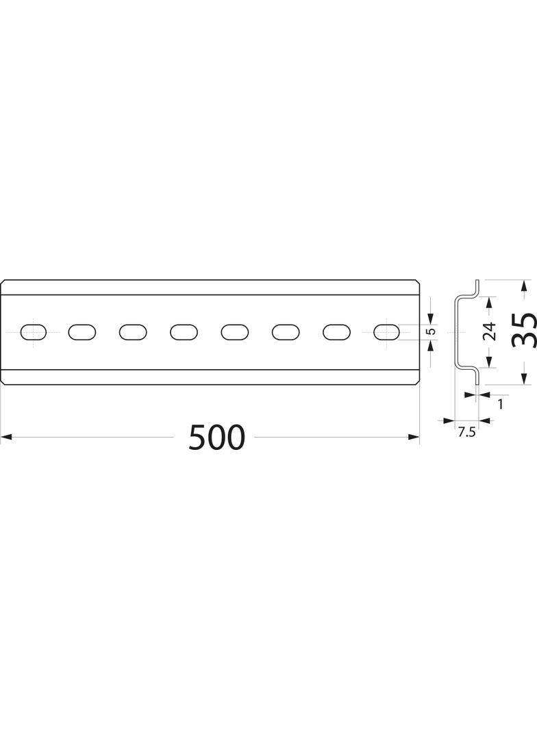 wspornik TH35 WTH206 33.505 OPATÓWEK