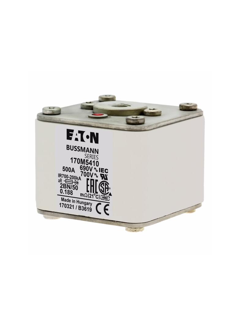FUSE 500A 690V 2BN/50 AR UC Wkładka szybka 500A AC 690V rozmiar 2 61x77x51 mm aR IEC UL w 170M5410 E