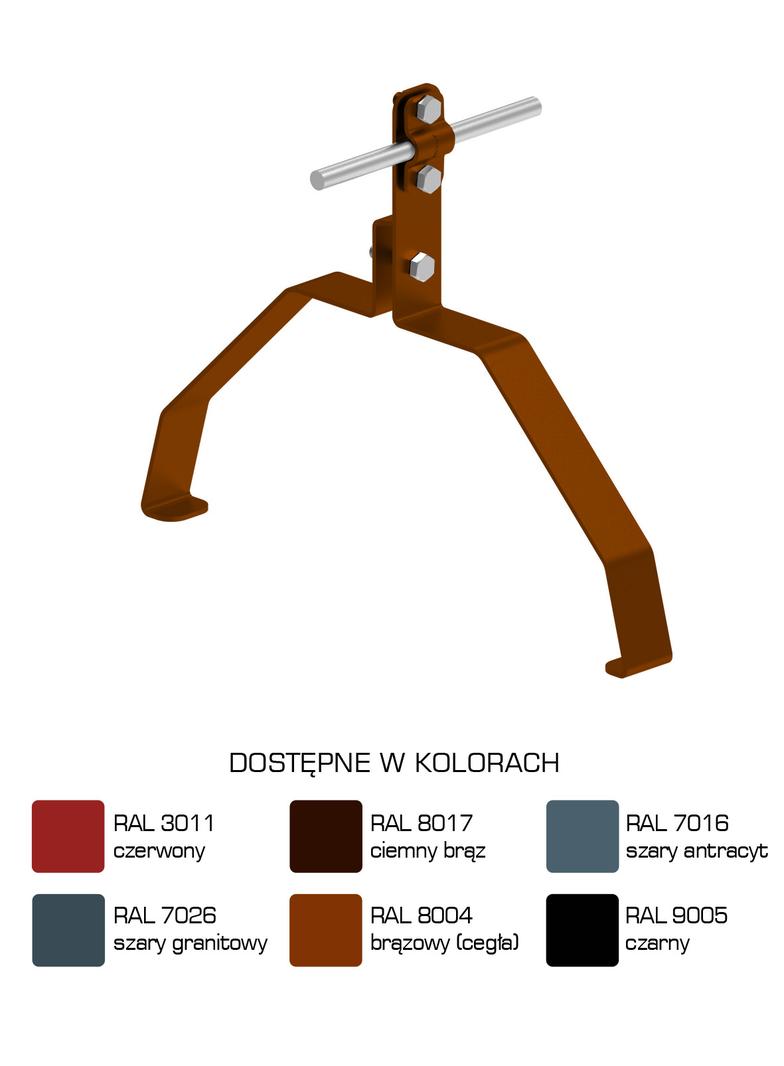 Uchwyt gąsiorowy "WZÓR 27" Z-śruba H=10 cm /LA/