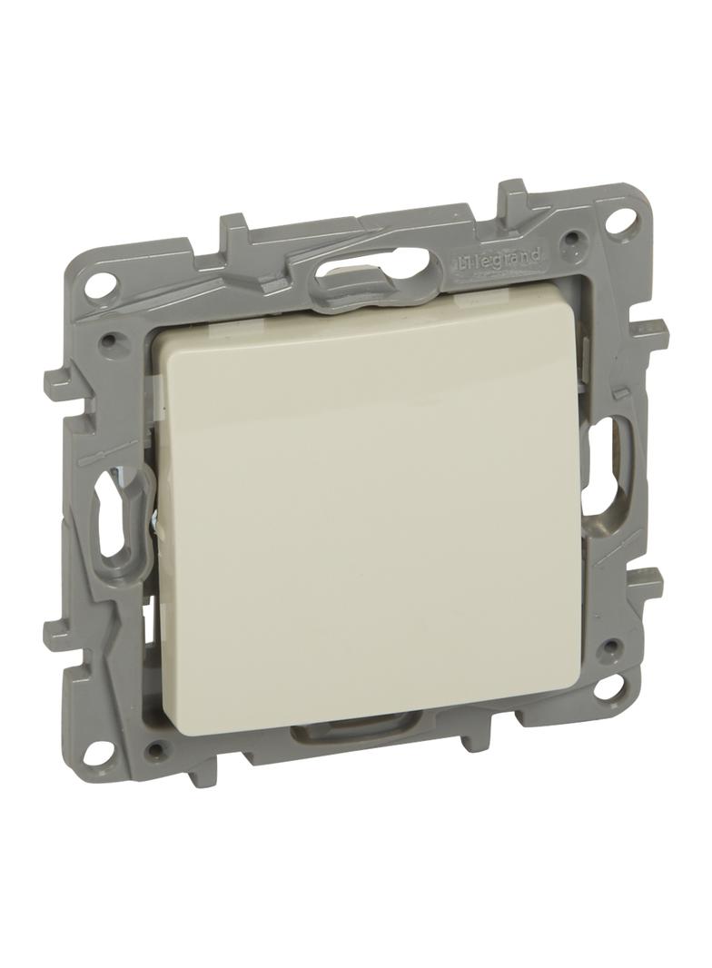 NILOE - PRZYCISK POJEDYNCZY 6 A KREMOWY, Legrand