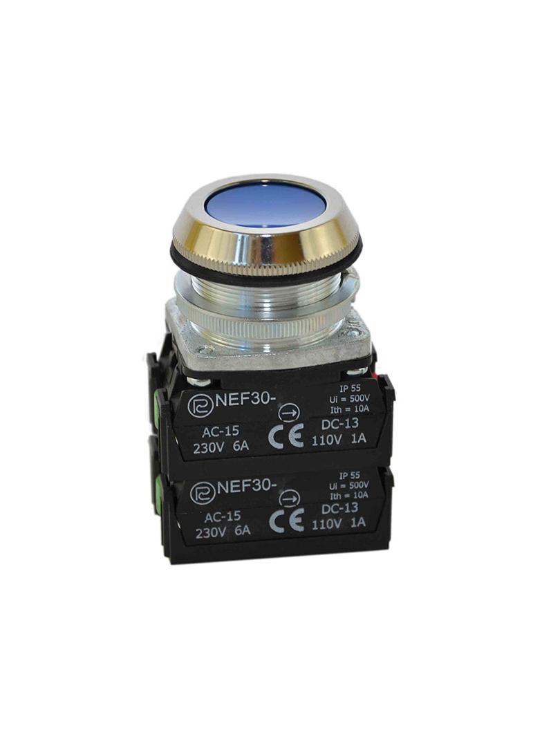 Przycisk NEF30-K2X2Y niebieski W0-NEF30-K 2X2Y N PROMET