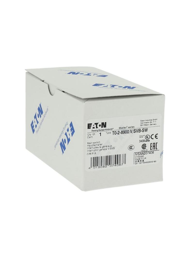 T0-2-8900/V/SVB-SW Łącznik krzywkowy 20A 6.5kW 207406 EATON