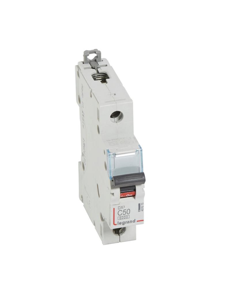 Wyłącznik Nadprądowy S 301 1P C50A 6kA DX3 407675 LEGRAND