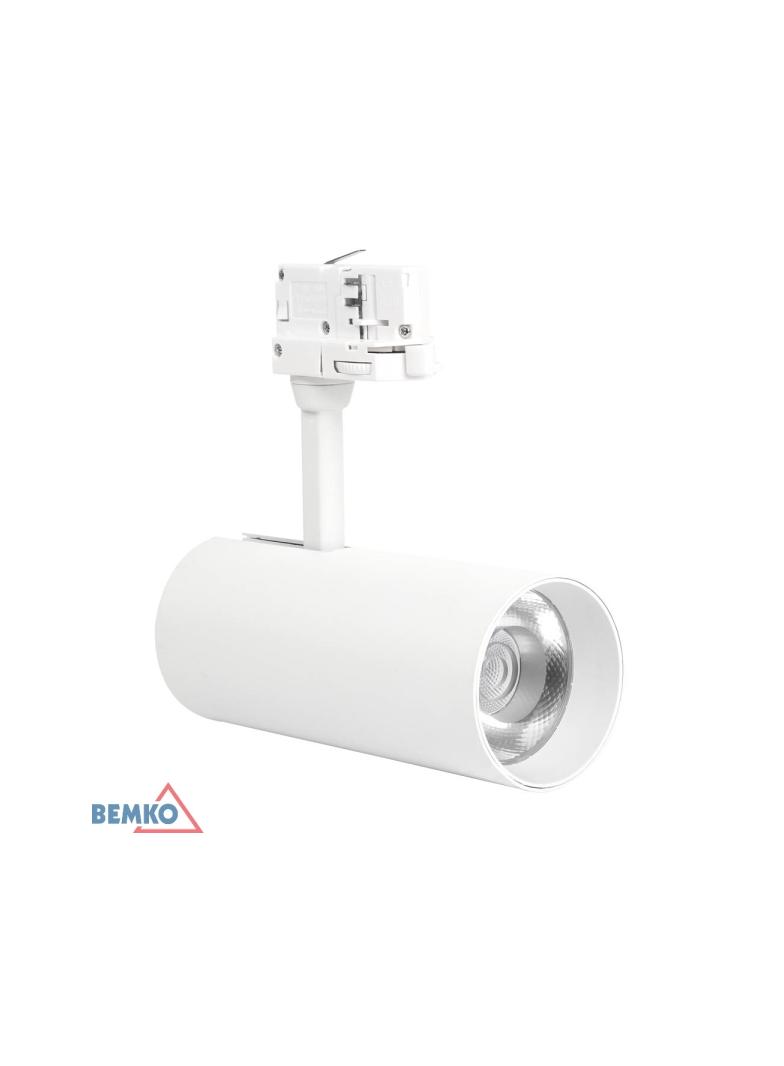 SPOT COB VERKO BIAŁY 3-FAZOWY 30W 3000K 2400LM 36°